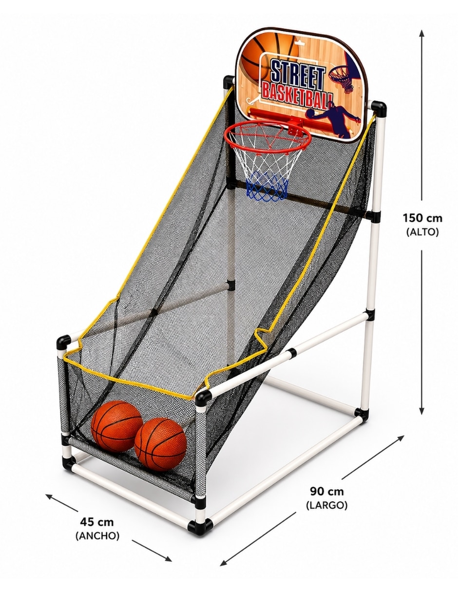 Tablero básquetbol Pingüe funcionamiento manual